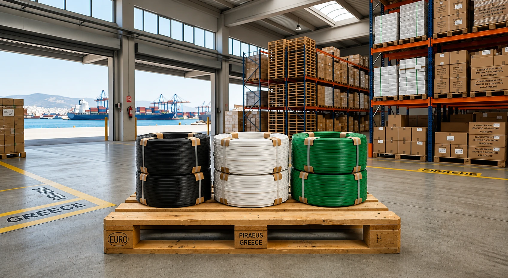 PP Strapping Band Exporter Greece — Greenstrix Industrial Packaging